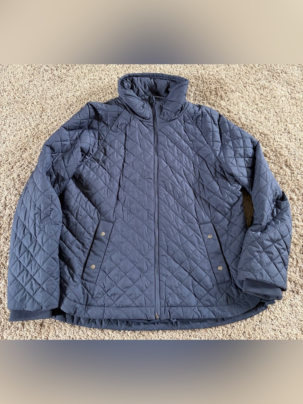 Talbots Quilted Jacket Blue Size XL